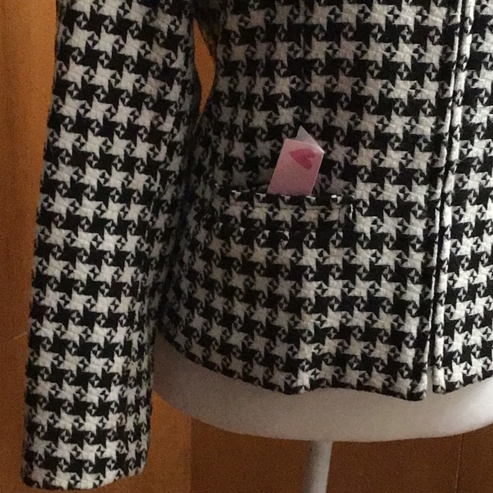 Houndstooth Wool Jacket - image 4